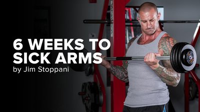  6 Weeks to Sick Arms by Jim Stoppani mobile header image 