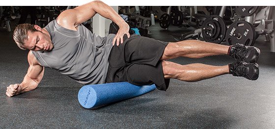 "To really get at this tissue, you need to address the muscles on either side of the IT band and you need some passive means. Rolling on a foam roller can help."