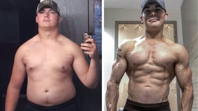 Former D1 Football Player Drops 55 Pounds to Tackle New Bodybuilding Goals