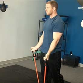 Standing Band Curl